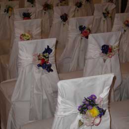 Pretty chair back arrangements