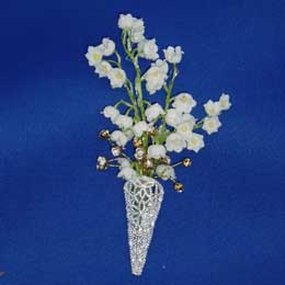 Lily of the valley corsage